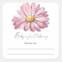 Daisy - Baby Shower bookplate, books for baby