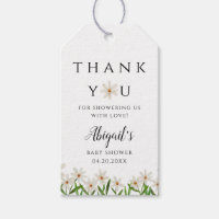 Daisy Baby Shower Favor Gift Tags