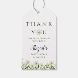 Daisy Baby Shower Favor Gift Tags