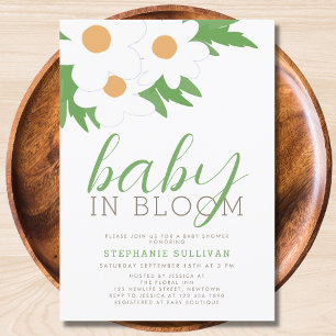 Daisy Baby Shower Invitation