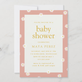 Daisy Baby Shower Invitation