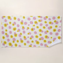 Daisy beach Towel
