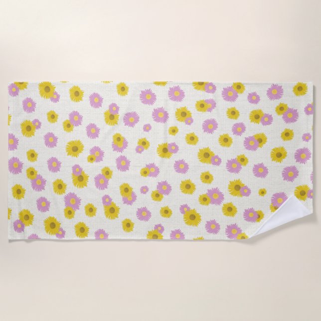 Daisy beach Towel (Front)