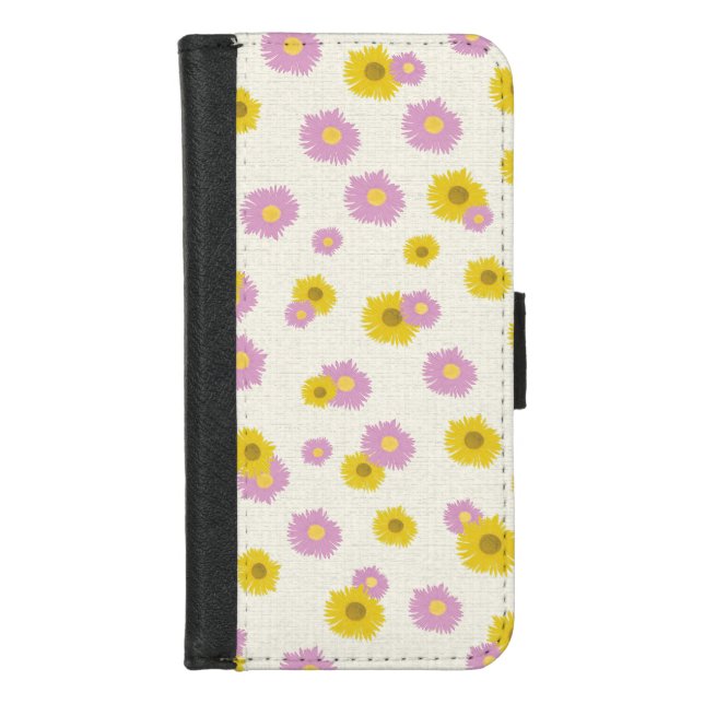Daisy beach Towel iPhone Wallet Case (Front)