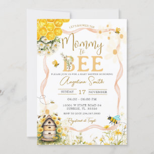 Daisy Bee Garden Baby Shower Mommy To Bee Invitation