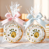 Daisy Beehive Bumblebee Bee Baby Shower Sugar Cookie