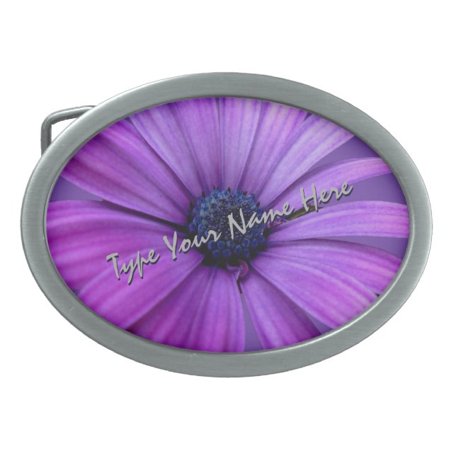 Daisy Belt Buckle Personalized Daisy Belt Buckle (Front)