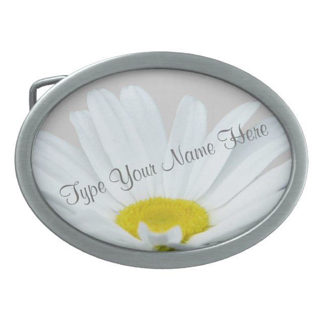 Daisy Belt Buckle Personalized Daisy Belt Buckle (Front)