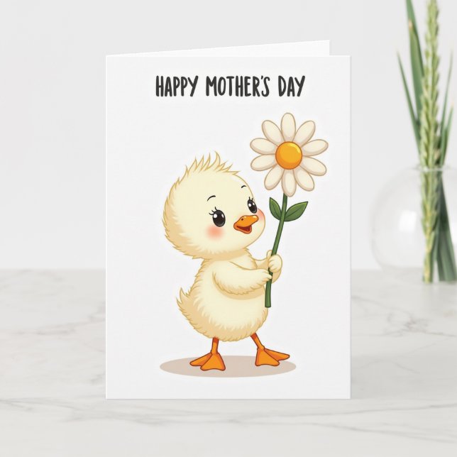 Daisy Bird Mothers Day Card (Front)