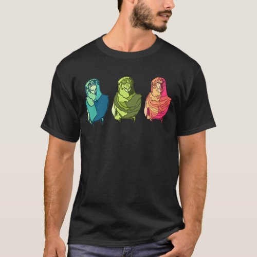 Daisy Bird Pop Art T_Shirt