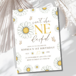 Daisy Birthday Invitation, Onederful Daisy 1st Invitation