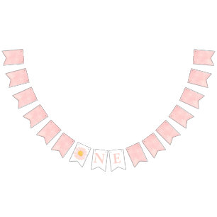 Daisy Birthday Party Bohmian Wild One 1st Birthday Bunting Flags