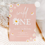 Daisy Birthday Party Bohmian Wild One 1st Birthday Invitation<br><div class="desc">Daisy Birthday Party Bohmian Wild One 1st Birthday Invitation 
All designs are © PIXEL PERFECTION PARTY LTD</div>