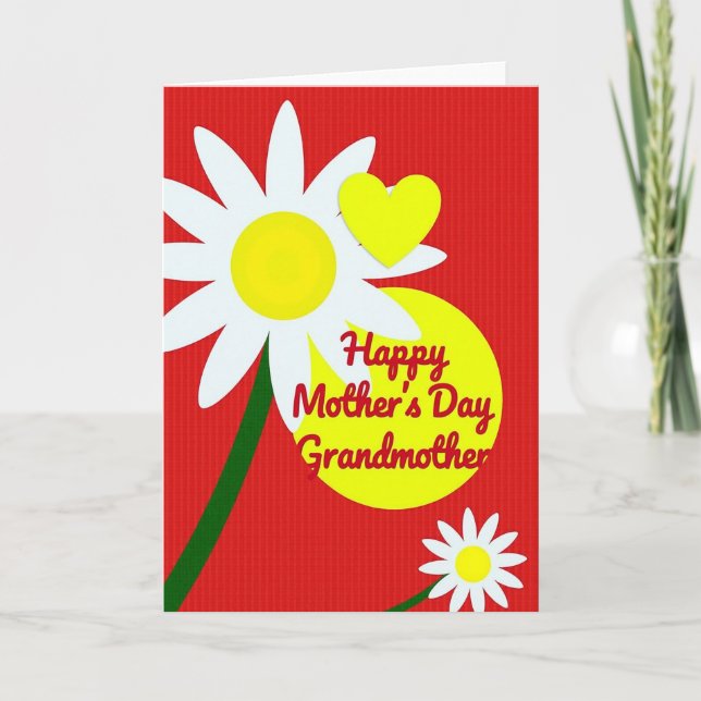 Daisy Bloom Mothers Day Card (Front)
