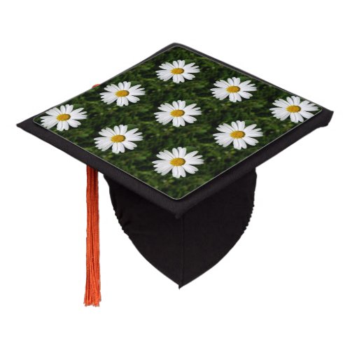 Daisy Bloom seamless pattern  your ideas Graduation Cap Topper