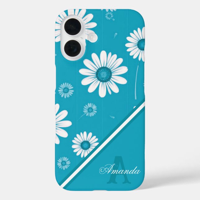 Daisy Blooms: Minimalist Floral Pattern Case-Mate iPhone Case (Back)