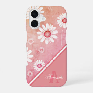 Daisy Blooms: Minimalist Floral Pattern iPhone 16 Case