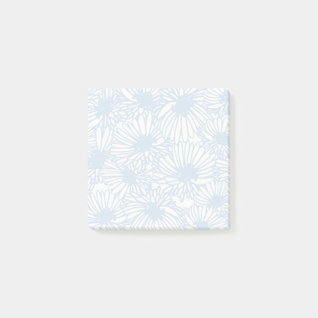 Daisy Blooms - Powder Blue Post-it Notes (Front)