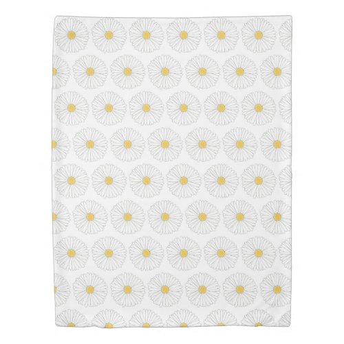 Daisy Blossom Flower Daisies Garden Party Floral Duvet Cover