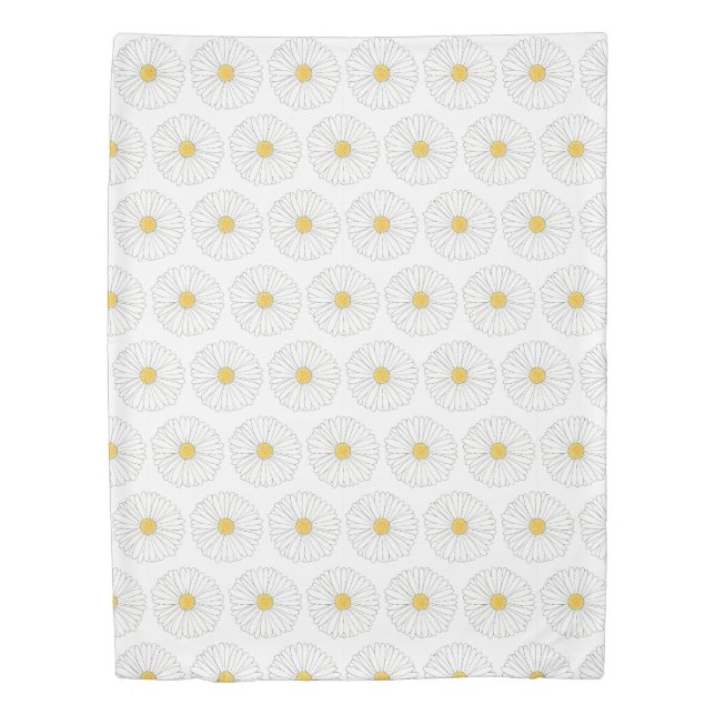 Daisy Blossom Flower Daisies Garden Party Floral Duvet Cover (Front)