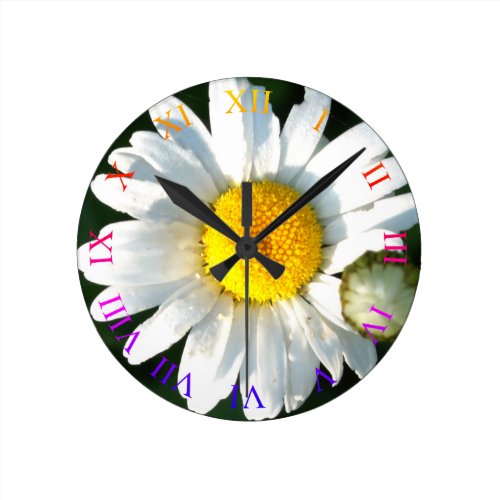 Daisy Blossom Wall Clock