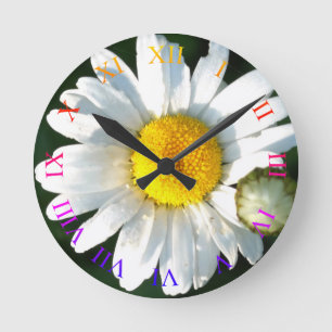 Daisy Blossom Wall Clock