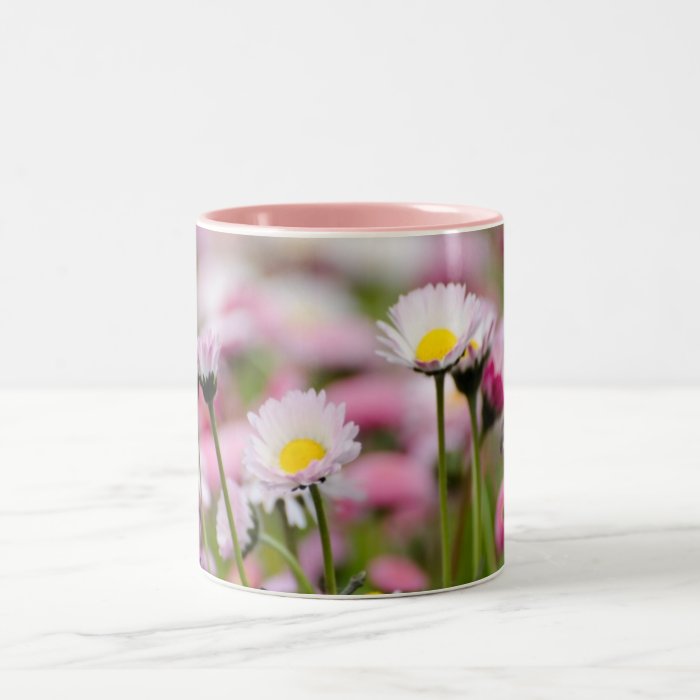 Daisy Blossoms Elegant  Romantic  Wedding Parties Mug