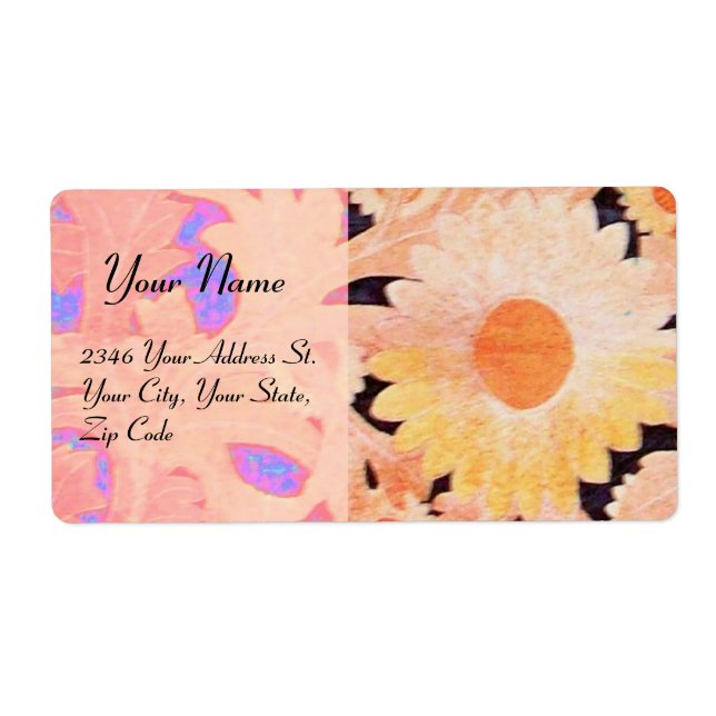 DAISY , blue red  pink black Label (Front)