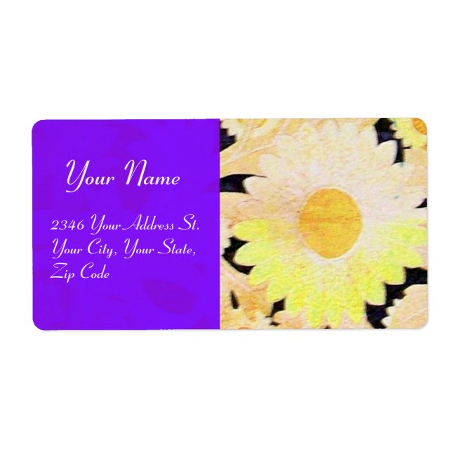 DAISY , blue yellow black Label (Front)