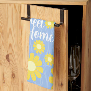 Daisy Blue Yellow  Sweet Home Kitchen Towel