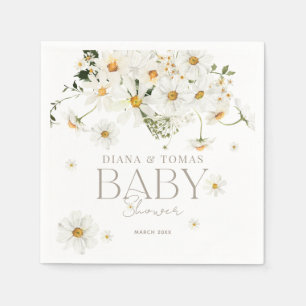 Daisy Boho Baby in Bloom Shower  Napkins