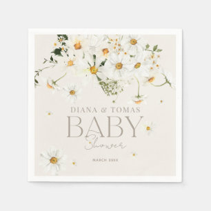 Daisy Boho Baby in Bloom Shower  Napkins