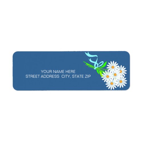 Daisy Bouquet Address Mailing Labels