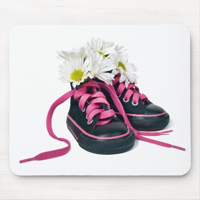 Daisy Bouquet in Sneakers Mouse Pad (Front)