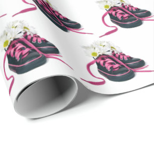 Daisy Bouquet in Sneakers Wrapping Paper