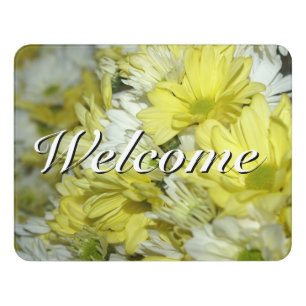 Daisy Bouquets Welcome Sign