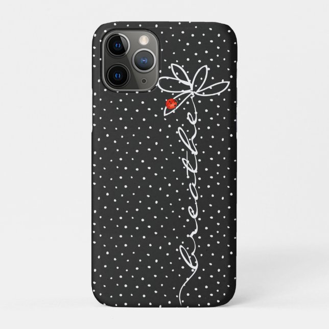 daisy breathe text with lady bug Case-Mate iPhone case (Back)