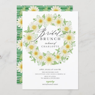 Daisy bridal shower, floral  Floral Bridal Brunch Invitation