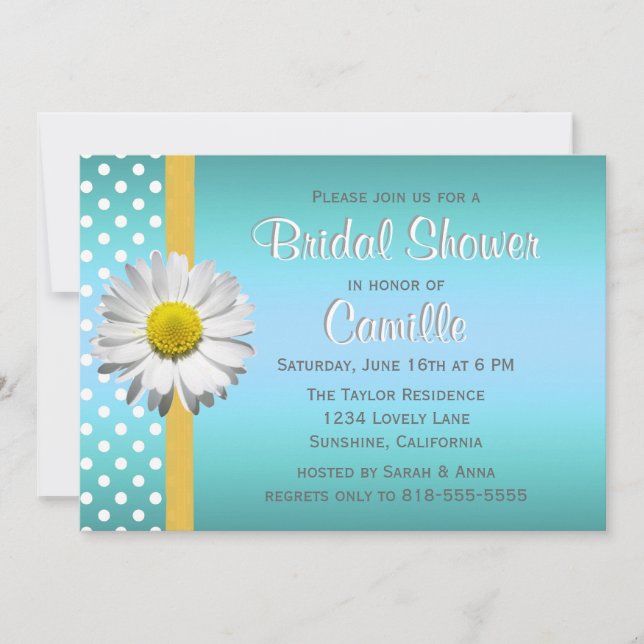 Daisy Bridal Shower Invitation (Front)