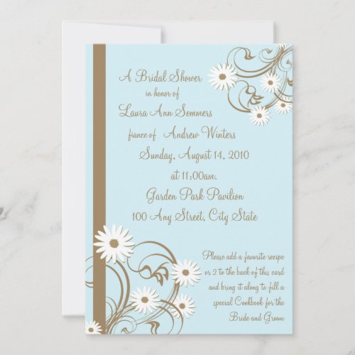 Daisy Bridal Shower Personalized Announcement