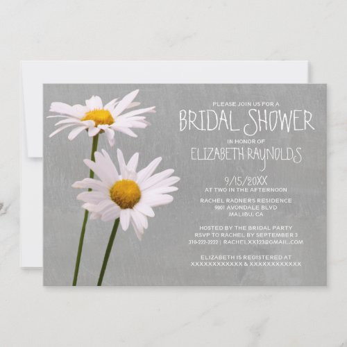 Daisy Bridal Shower Invitations