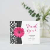 Daisy Bridal Shower Thank You Card | Damask Gerber (Standing Front)