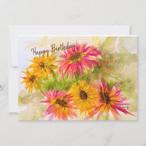 Daisy Bright Flat Card