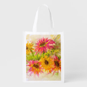 Daisy Bright Reusable Grocery Bag