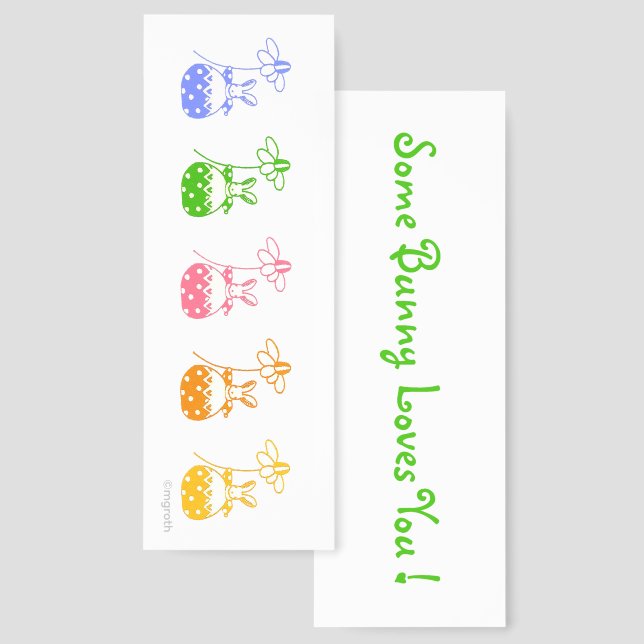 Daisy Bunny Bookmark (Front & Back)