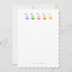 Daisy Bunny personalized Note Card