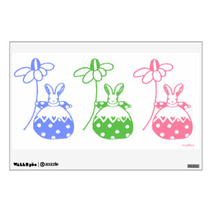 daisy bunny wall decal