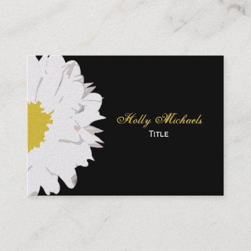 Customizable Daisy Business Card