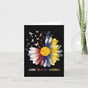 Daisy Butterfly Alagille Syndrome Awareness  Card