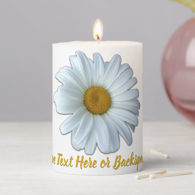 Daisy Candles Custom Daisy Flowers Candle (In Situ)